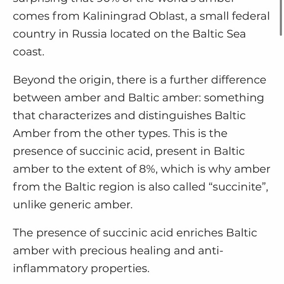 925 Silver & Baltic Natural Amber Ring - Picture 4 of 7